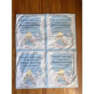 Vintage Precious Moments Crib Blanket